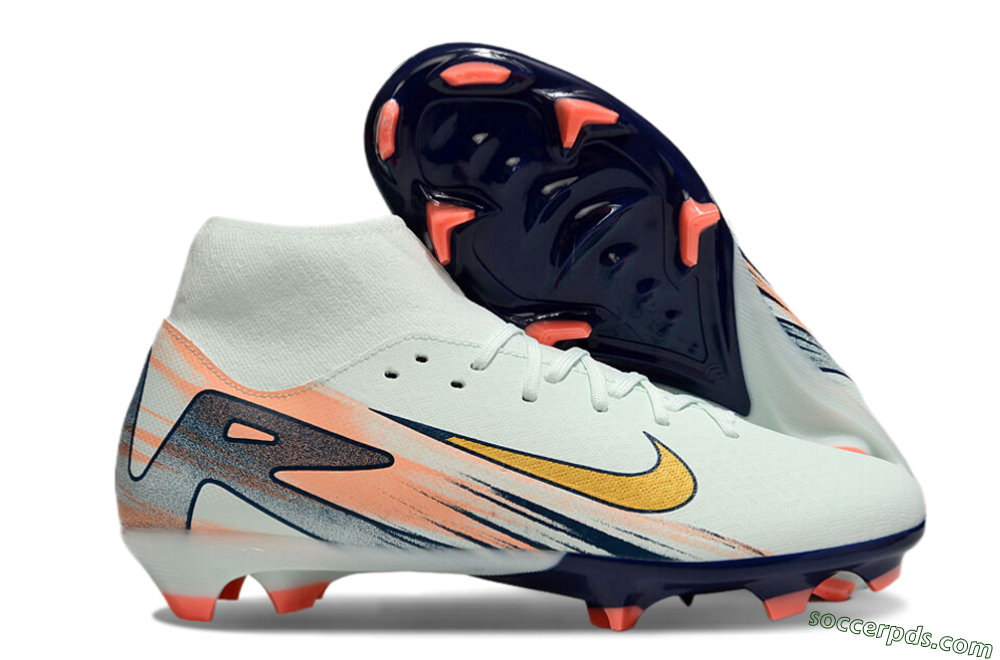 Nike Air Zoom Mercurial Superfly 10 Academy FG High-Tops Football Boots - Jade/Gold/Pink 1