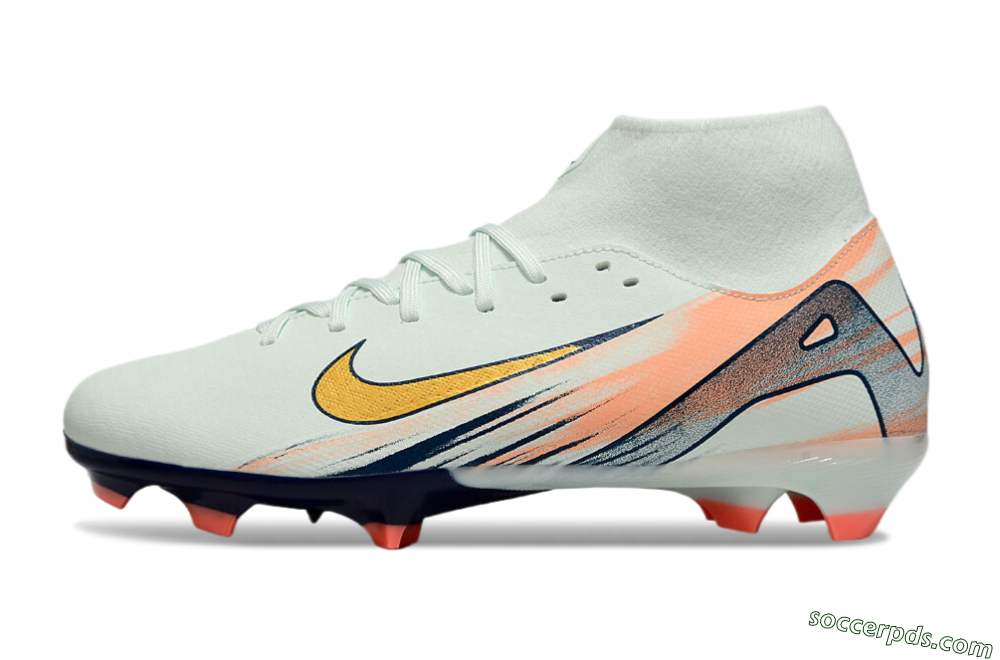 Nike Air Zoom Mercurial Superfly 10 Academy FG High-Tops Football Boots - Jade/Gold/Pink 2