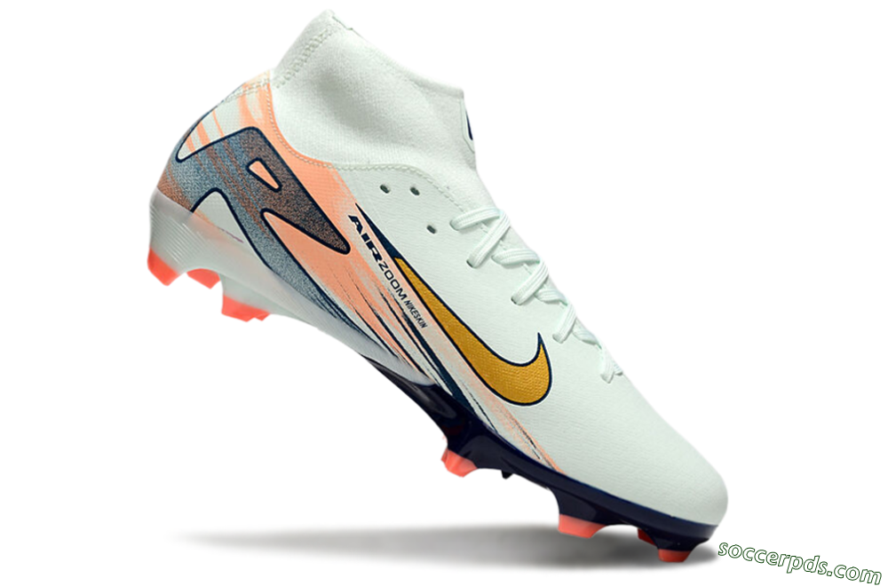 Nike Air Zoom Mercurial Superfly 10 Academy FG High-Tops Football Boots - Jade/Gold/Pink 4
