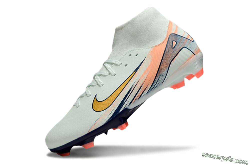 Nike Air Zoom Mercurial Superfly 10 Academy FG High-Tops Football Boots - Jade/Gold/Pink 5
