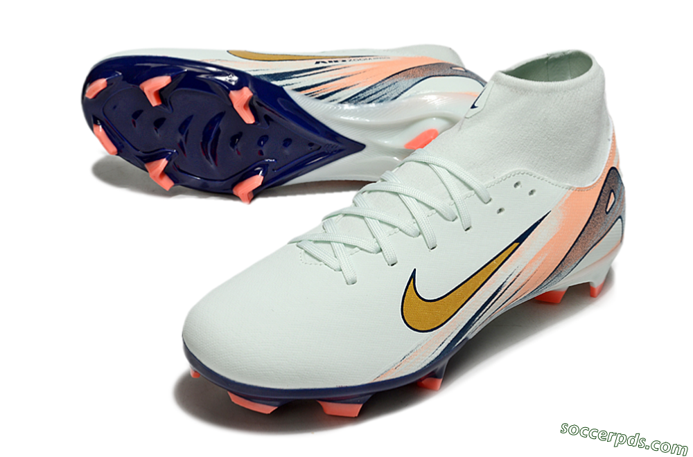 Nike Air Zoom Mercurial Superfly 10 Academy FG High-Tops Football Boots - Jade/Gold/Pink 3