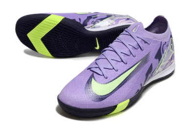 Nike Air Zoom Mercurial Vapor 16 Elite IC Low-Tops Football Shoes - Purple/Yellow/White