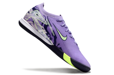Nike Air Zoom Mercurial Vapor 16 Elite IC Low-Tops Football Shoes - Purple/Yellow/White