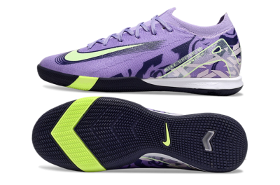 Nike Air Zoom Mercurial Vapor 16 Elite IC Low-Tops Football Shoes - Purple/Yellow/White