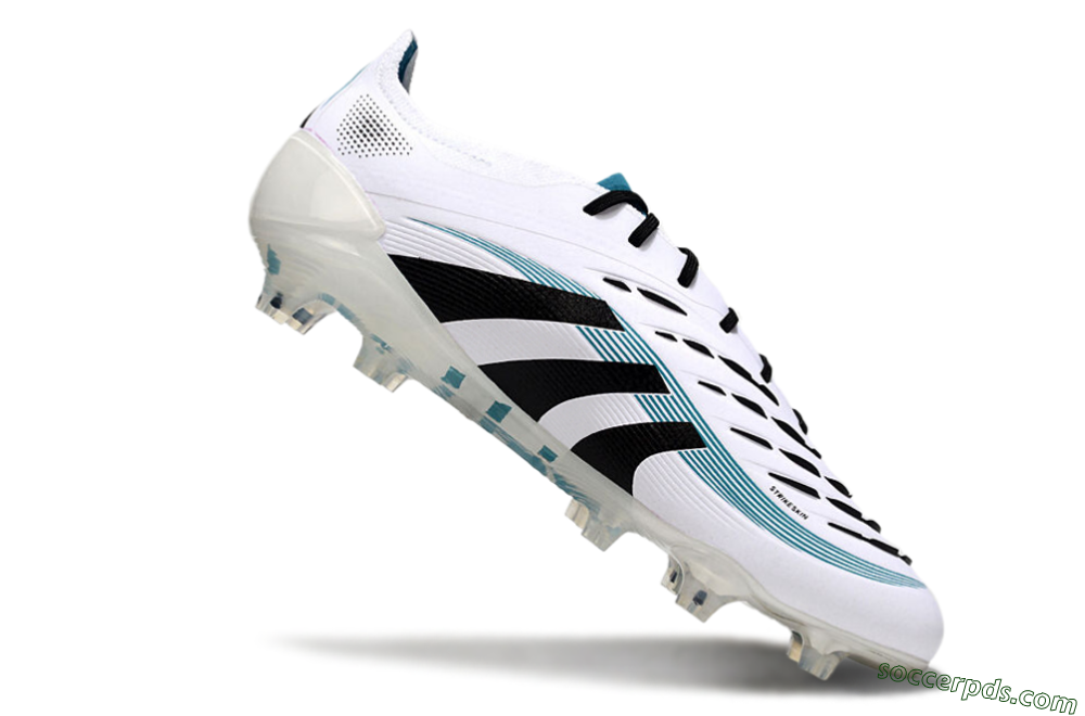 Adidas Predator Elite 25 FG Low-Tops Football Boots - White/Blue/Black 4