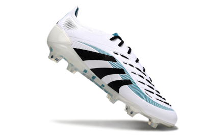Adidas Predator Elite 25 FG Low-Tops Football Boots - White/Blue/Black