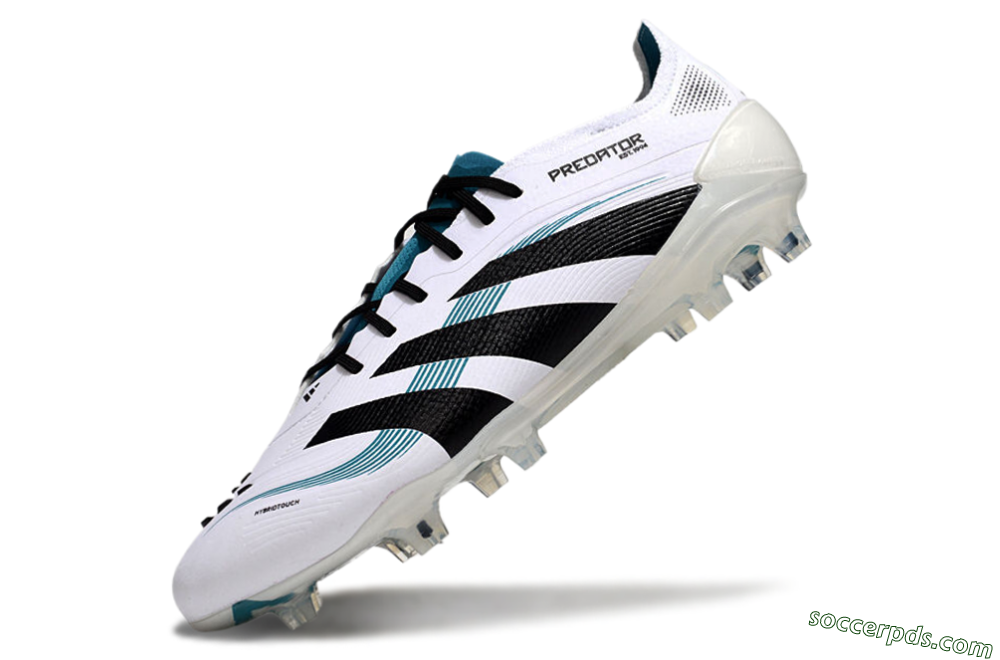 Adidas Predator Elite 25 FG Low-Tops Football Boots - White/Blue/Black 5