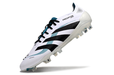 Adidas Predator Elite 25 FG Low-Tops Football Boots - White/Blue/Black