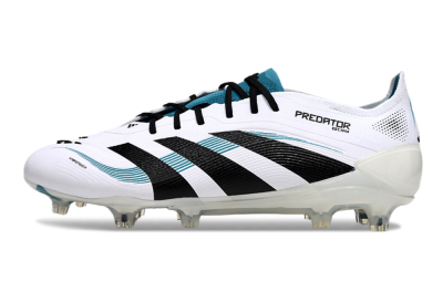 Adidas Predator Elite 25 FG Low-Tops Football Boots - White/Blue/Black