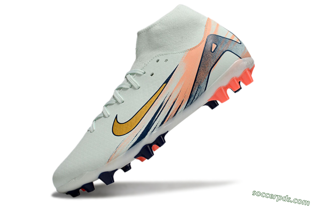 Nike Air Zoom Mercurial Superfly 10 Academy AG High-Tops Football Boots - Jade/Gold/Pink 5