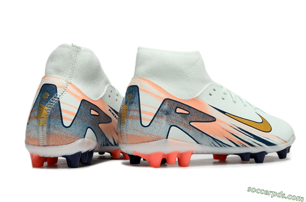Nike Air Zoom Mercurial Superfly 10 Academy AG High-Tops Football Boots - Jade/Gold/Pink 6