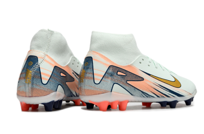 Nike Air Zoom Mercurial Superfly 10 Academy AG High-Tops Football Boots - Jade/Gold/Pink