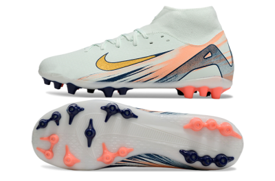 Nike Air Zoom Mercurial Superfly 10 Academy AG High-Tops Football Boots - Jade/Gold/Pink