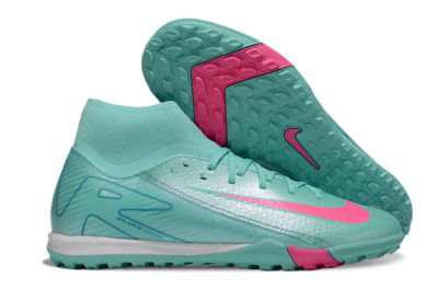 Nike Air Zoom Mercurial Superfly 10 Academy TF High-Tops Football Shoes - Jade/Pink/White