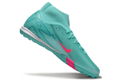 Nike Air Zoom Mercurial Superfly 10 Academy TF High-Tops Football Shoes - Jade/Pink/White