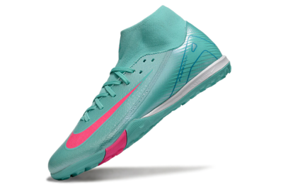 Nike Air Zoom Mercurial Superfly 10 Academy TF High-Tops Football Shoes - Jade/Pink/White