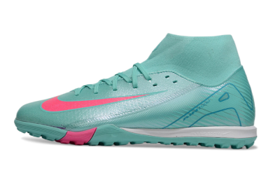 Nike Air Zoom Mercurial Superfly 10 Academy TF High-Tops Football Shoes - Jade/Pink/White