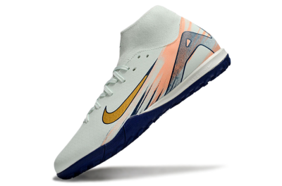 Nike Air Zoom Mercurial Superfly 10 Academy TF High-Tops Football Shoes - Jade/Gold/Pink