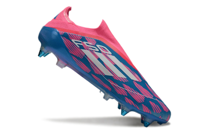 Adidas F50 Elite Laceless SG Low-Tops Football Boots - Blue/Pink/White