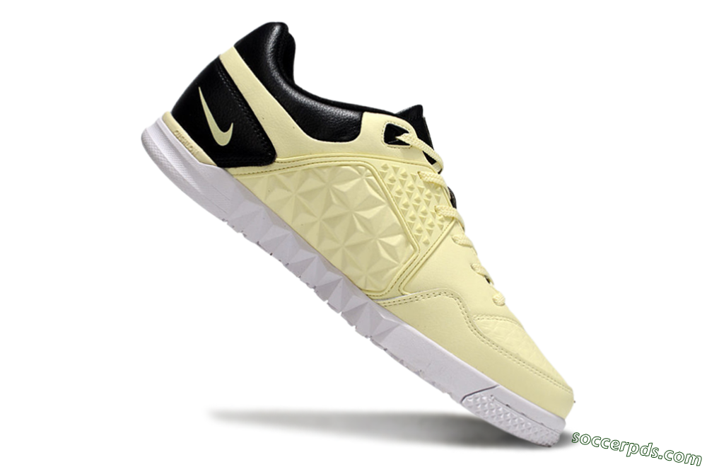 Nike Street Gato IC Low-Tops Football Shoes - Beige/Black/White 4