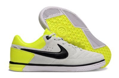 Nike Street Gato IC Low-Tops Football Shoes - Grey/Black/Yellow