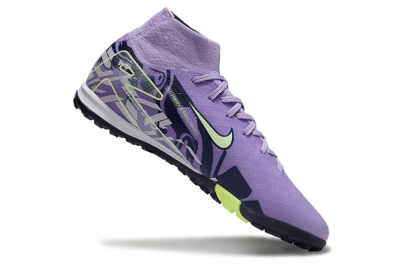 Nike Air Zoom Mercurial Superfly 10 Elite TF High-Tops Football Shoes - Purple/Yellow/White