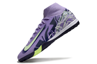 Nike Air Zoom Mercurial Superfly 10 Elite TF High-Tops Football Shoes - Purple/Yellow/White