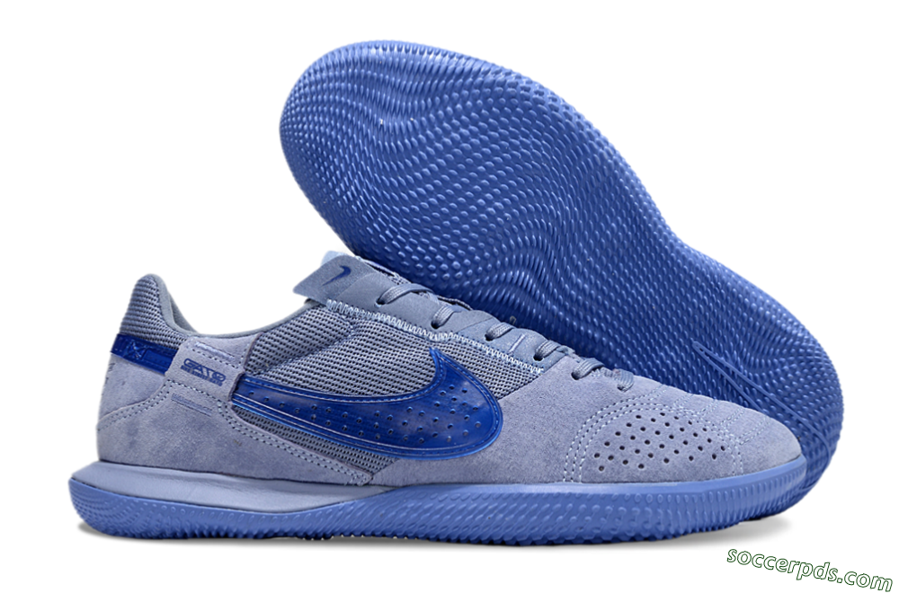 Nike Street Gato IC Low-Tops Football Shoes - Blue/Blue 1