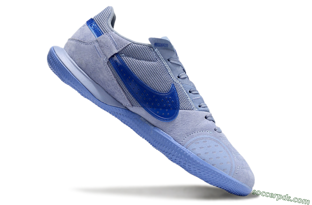 Nike Street Gato IC Low-Tops Football Shoes - Blue/Blue 4