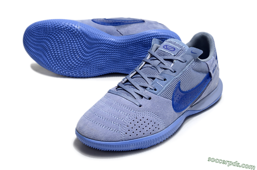 Nike Street Gato IC Low-Tops Football Shoes - Blue/Blue 3