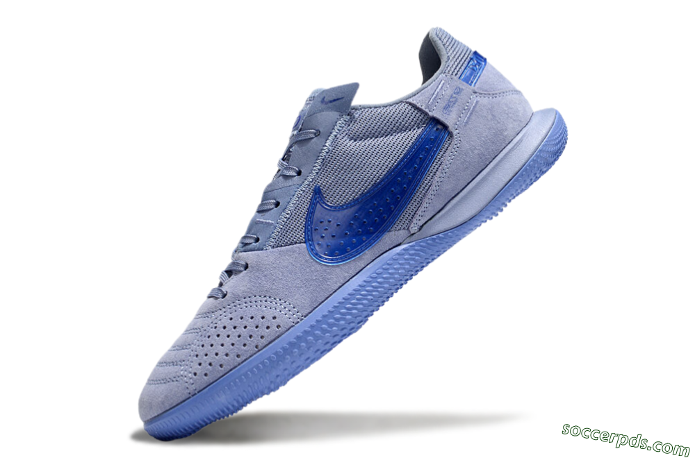 Nike Street Gato IC Low-Tops Football Shoes - Blue/Blue 5