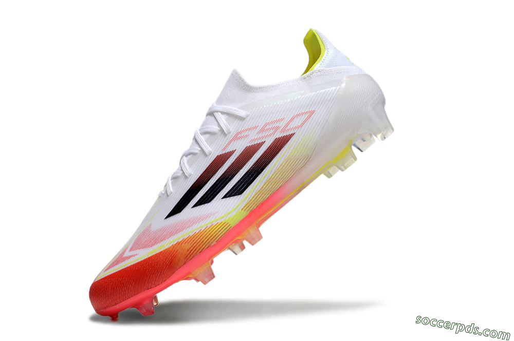 Adidas F50 Elite FG Low-Tops Football Boots - White/Red/Yellow 5