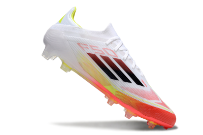 Adidas F50 Elite FG Low-Tops Football Boots - White/Red/Yellow