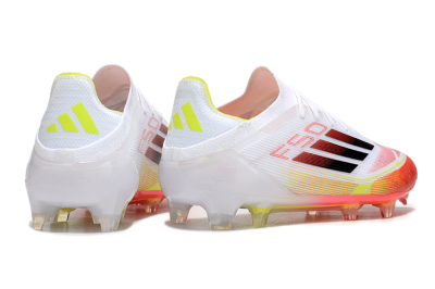 Adidas F50 Elite FG Low-Tops Football Boots - White/Red/Yellow