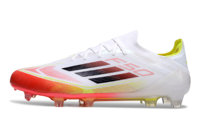 Adidas F50 Elite FG Low-Tops Football Boots - White/Red/Yellow
