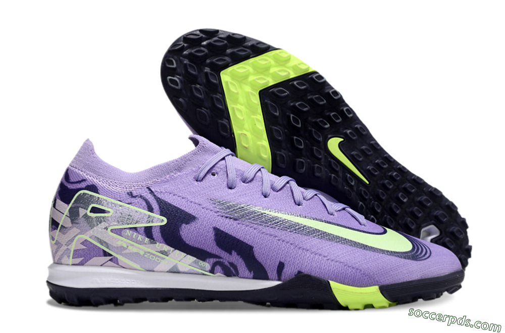 Nike Air Zoom Mercurial Vapor 16 Elite TF Low-Tops Football Shoes - Purple/Yellow/White 1