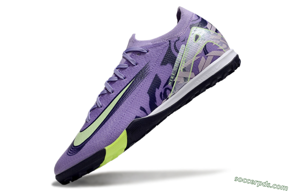 Nike Air Zoom Mercurial Vapor 16 Elite TF Low-Tops Football Shoes - Purple/Yellow/White 5