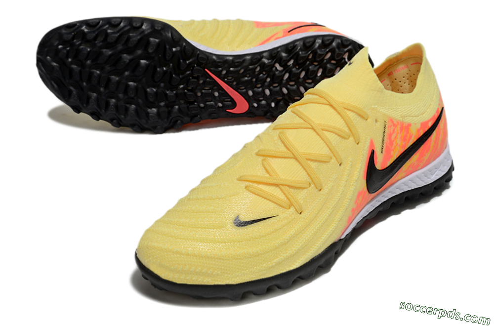 Nike Phantom GX 2 Elite TF Low-Tops Football Shoes - Yellow/Black/Red 3