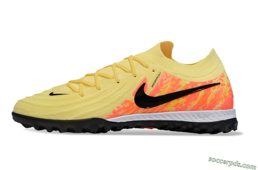 Nike Phantom GX 2 Elite TF Low-Tops Football Shoes - Yellow/Black/Red 2