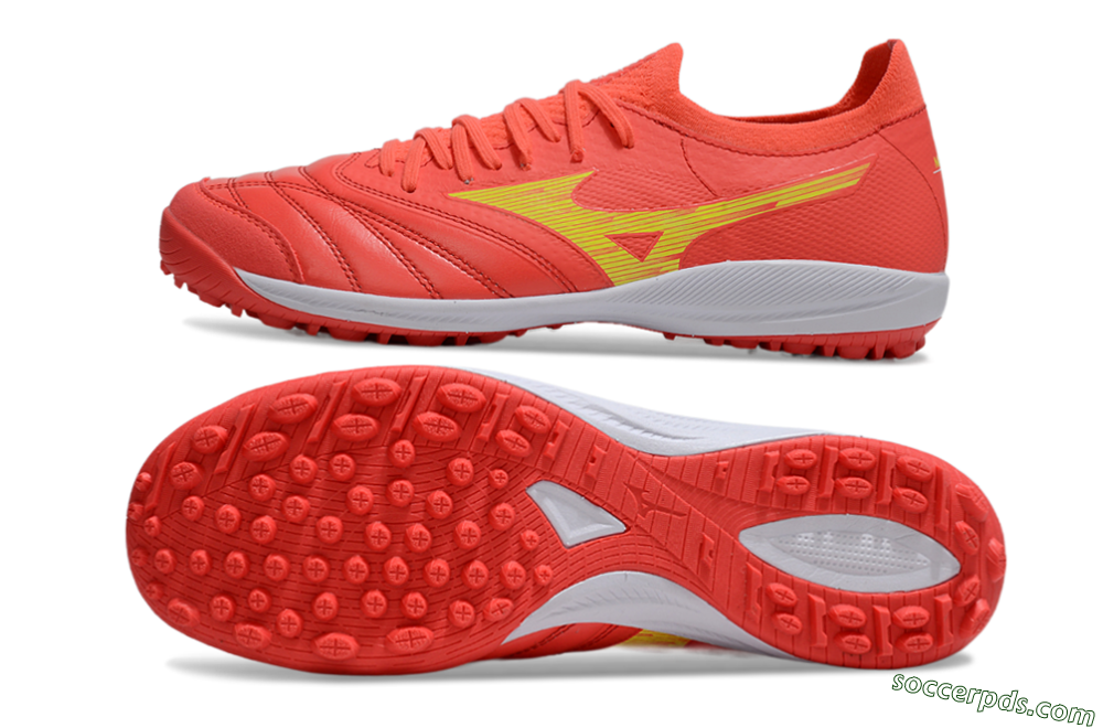Mizuno Morelia Neo Sala TF Low-Tops Football Shoes - Red/Yellow/White 0