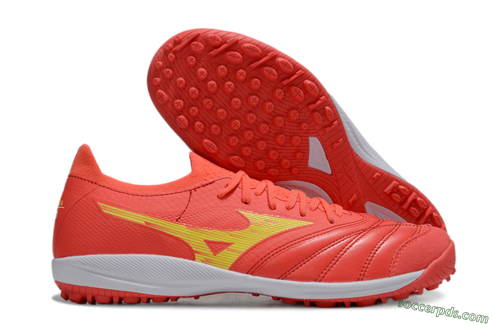 Mizuno Morelia Neo Sala TF Low-Tops Football Shoes - Red/Yellow/White 1