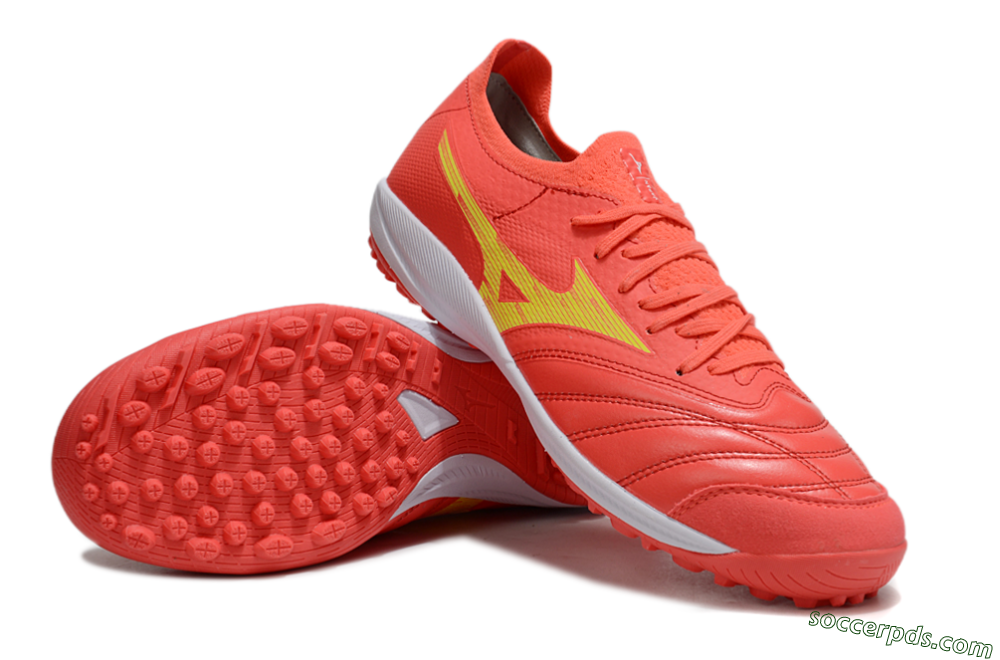 Mizuno Morelia Neo Sala TF Low-Tops Football Shoes - Red/Yellow/White 3