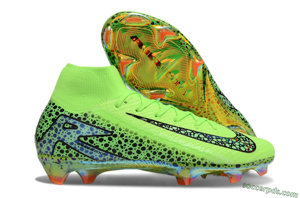 Nike Air Zoom Mercurial Superfly 10 Elite FG High-Tops Football Boots - Yellow/Black/Leopard 1
