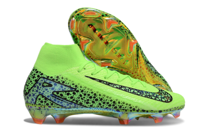 Nike Air Zoom Mercurial Superfly 10 Elite FG High-Tops Football Boots - Yellow/Black/Leopard