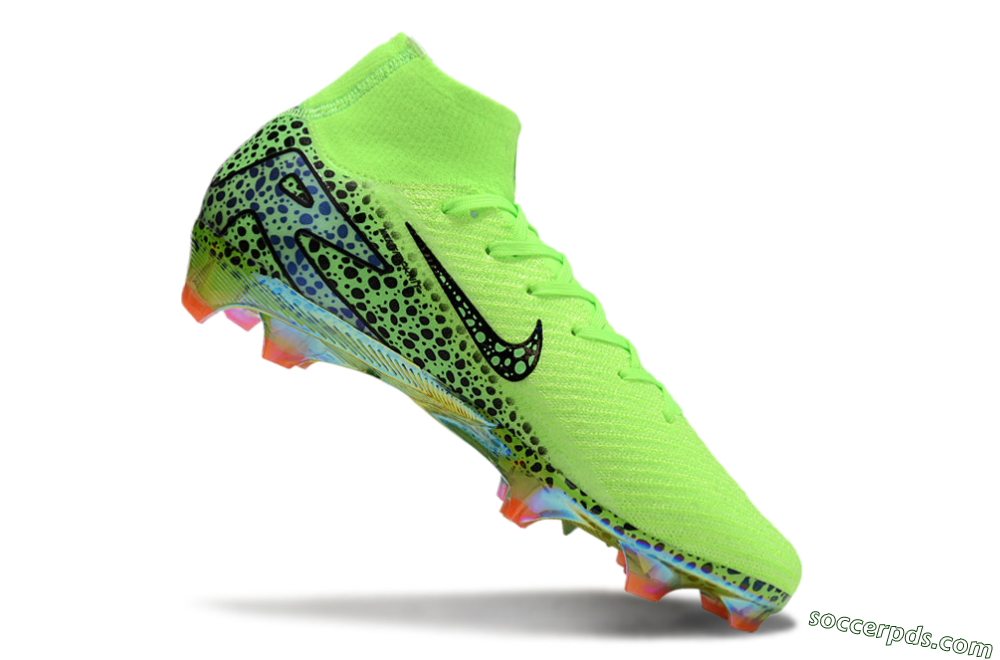 Nike Air Zoom Mercurial Superfly 10 Elite FG High-Tops Football Boots - Yellow/Black/Leopard 4