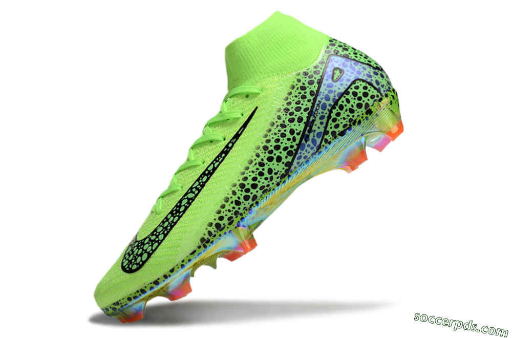 Nike Air Zoom Mercurial Superfly 10 Elite FG High-Tops Football Boots - Yellow/Black/Leopard 5