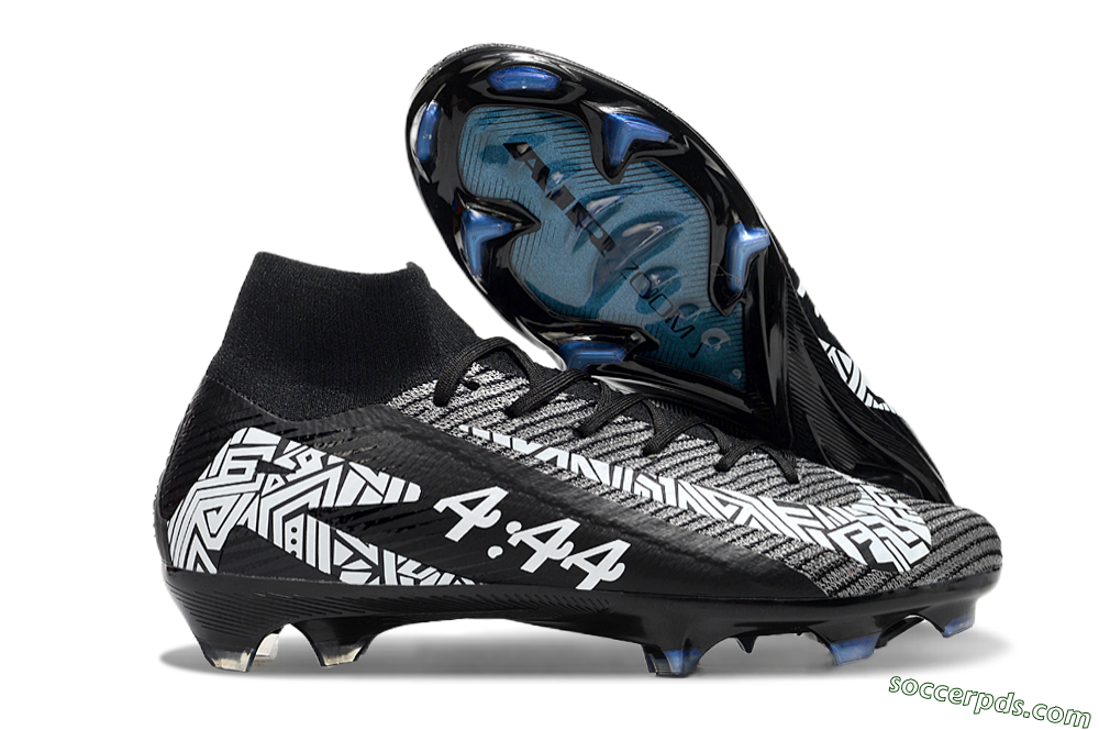 Nike Air Zoom Mercurial Superfly 10 Elite FG High-Tops Football Boots - Black/White/Blue 1