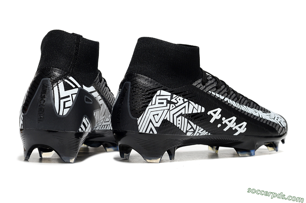 Nike Air Zoom Mercurial Superfly 10 Elite FG High-Tops Football Boots - Black/White/Blue 6