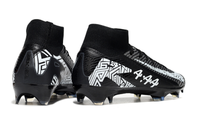 Nike Air Zoom Mercurial Superfly 10 Elite FG High-Tops Football Boots - Black/White/Blue
