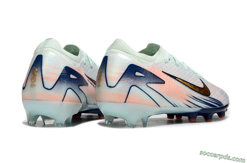 Nike Air Zoom Mercurial Vapor 16 Elite AG Low-Tops Football Boots - Jade/Yellow/Pink/Blue 6
